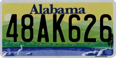 AL license plate 48AK626