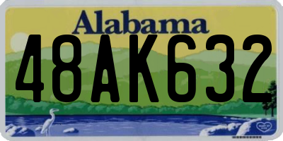AL license plate 48AK632