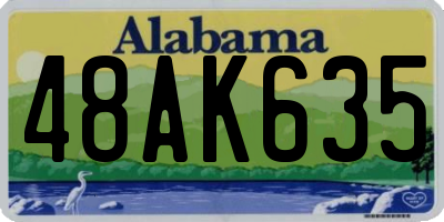 AL license plate 48AK635