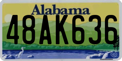 AL license plate 48AK636