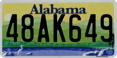 AL license plate 48AK649