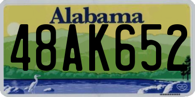 AL license plate 48AK652