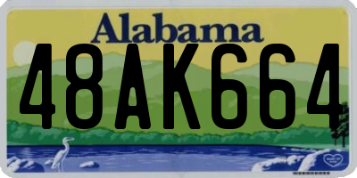 AL license plate 48AK664