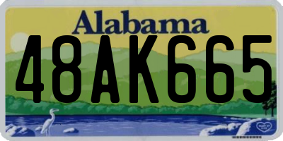 AL license plate 48AK665