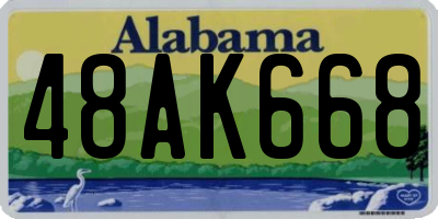 AL license plate 48AK668