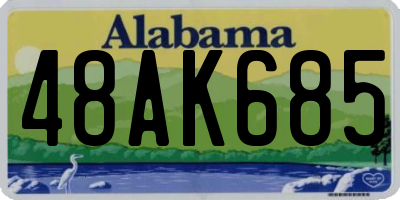 AL license plate 48AK685