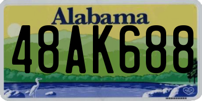 AL license plate 48AK688