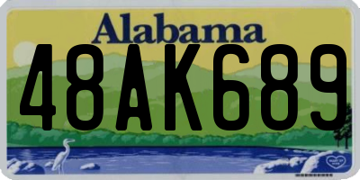 AL license plate 48AK689