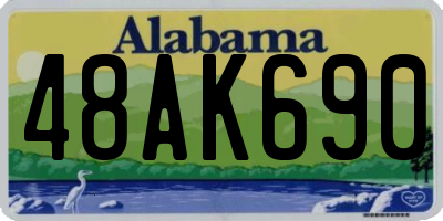 AL license plate 48AK690
