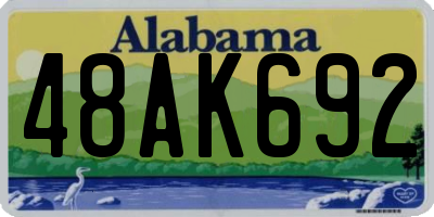 AL license plate 48AK692