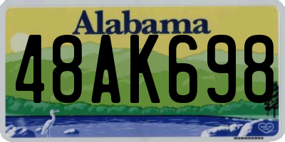 AL license plate 48AK698