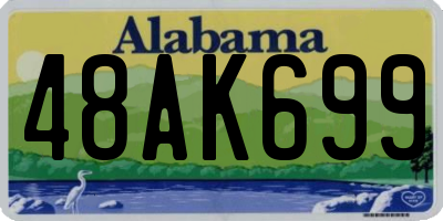 AL license plate 48AK699