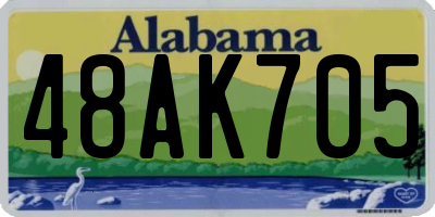 AL license plate 48AK705