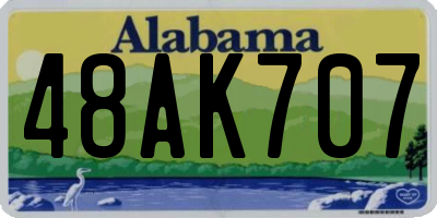 AL license plate 48AK707