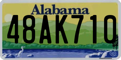 AL license plate 48AK710