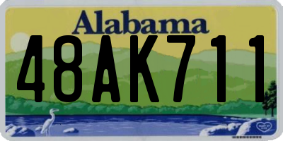 AL license plate 48AK711
