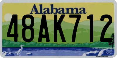 AL license plate 48AK712