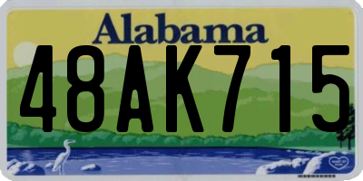 AL license plate 48AK715