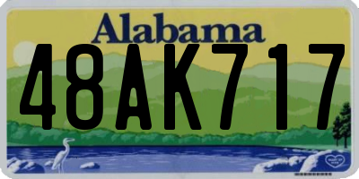 AL license plate 48AK717