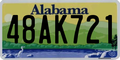 AL license plate 48AK721