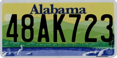AL license plate 48AK723