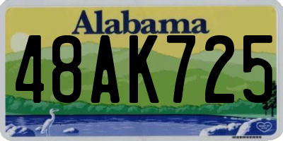 AL license plate 48AK725