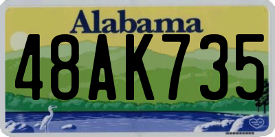 AL license plate 48AK735