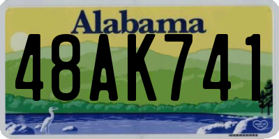 AL license plate 48AK741