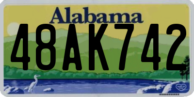 AL license plate 48AK742
