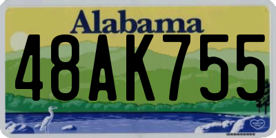 AL license plate 48AK755