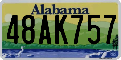 AL license plate 48AK757