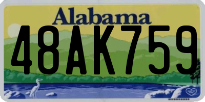 AL license plate 48AK759