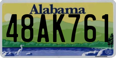 AL license plate 48AK761