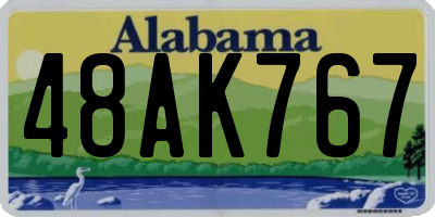 AL license plate 48AK767