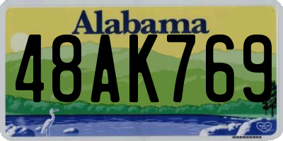 AL license plate 48AK769