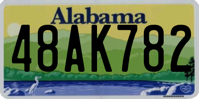 AL license plate 48AK782