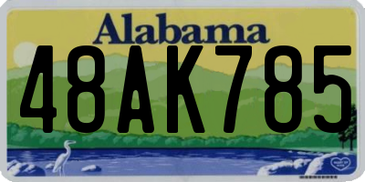 AL license plate 48AK785