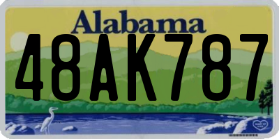 AL license plate 48AK787