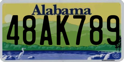 AL license plate 48AK789