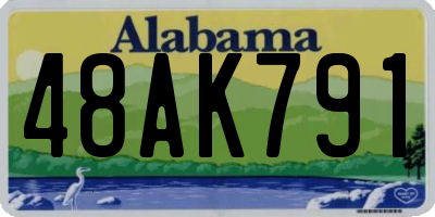 AL license plate 48AK791