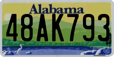 AL license plate 48AK793