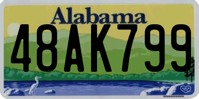 AL license plate 48AK799