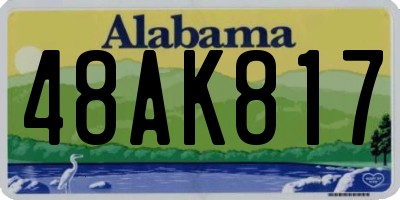 AL license plate 48AK817