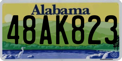 AL license plate 48AK823
