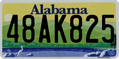 AL license plate 48AK825