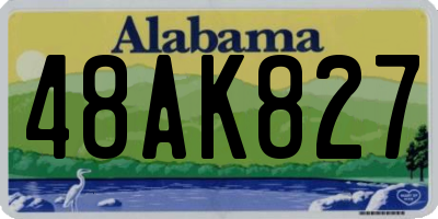 AL license plate 48AK827