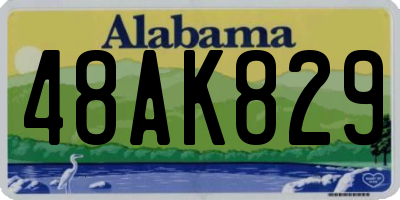 AL license plate 48AK829