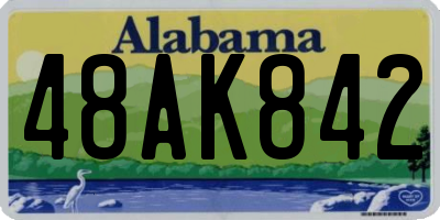 AL license plate 48AK842