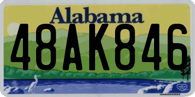 AL license plate 48AK846