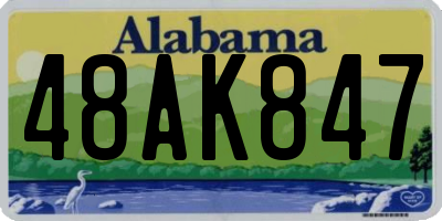 AL license plate 48AK847